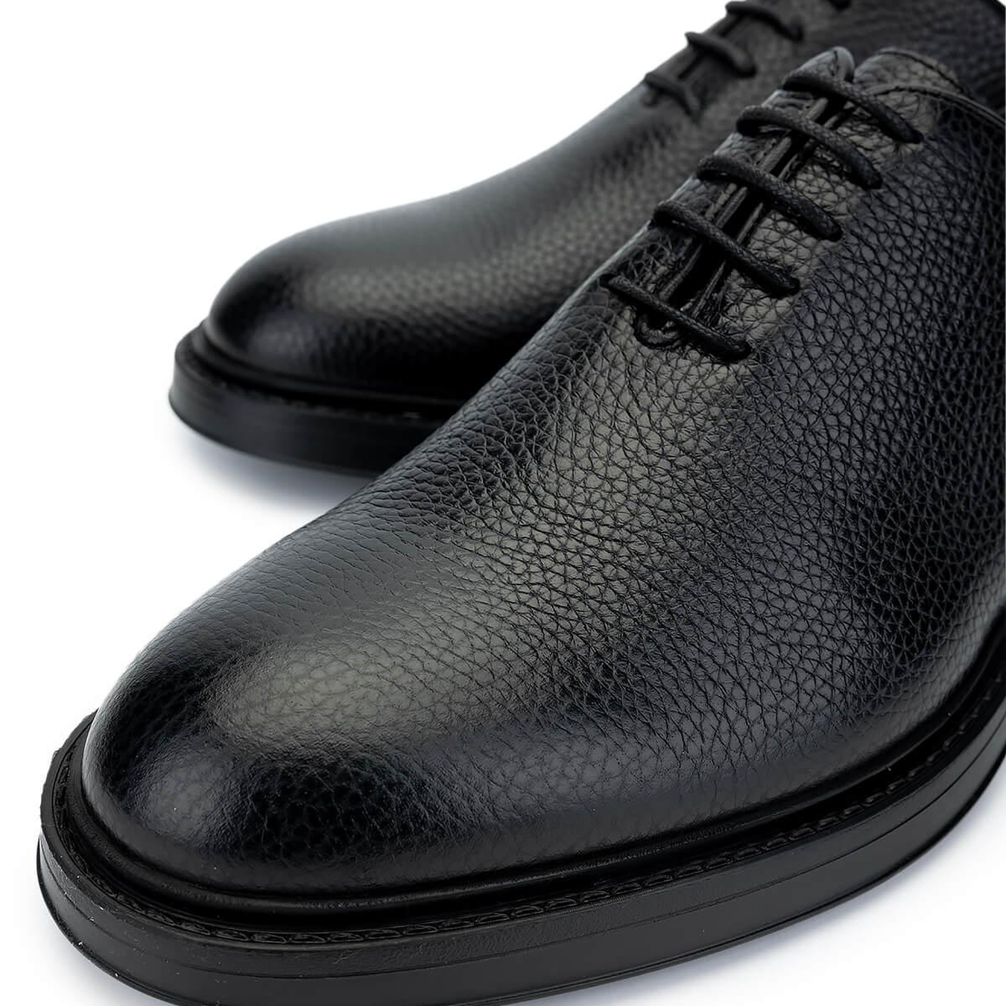 Tamer Tanca Erkek Hakiki Deri Siyah Floter Klasik Ayakkabı