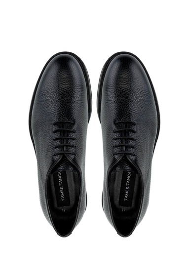  Tamer Tanca Erkek Hakiki Deri Siyah Floter Klasik Ayakkabı