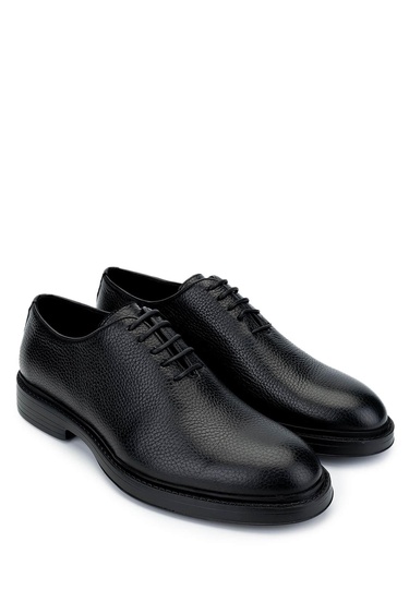  Tamer Tanca Erkek Hakiki Deri Siyah Floter Klasik Ayakkabı