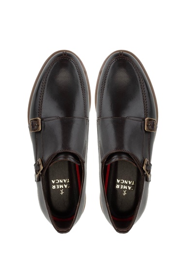  Tamer Tanca Erkek Hakiki Deri Kahverengi Klasik Ayakkabı