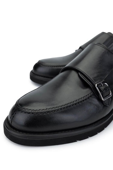  Tamer Tanca Erkek Hakiki Deri Siyah Klasik Ayakkabı