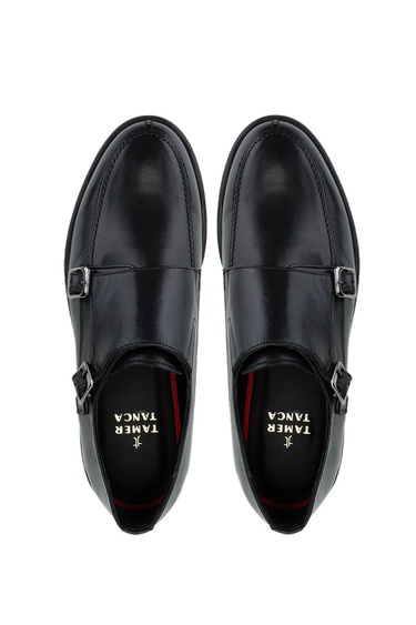  Tamer Tanca Erkek Hakiki Deri Siyah Klasik Ayakkabı