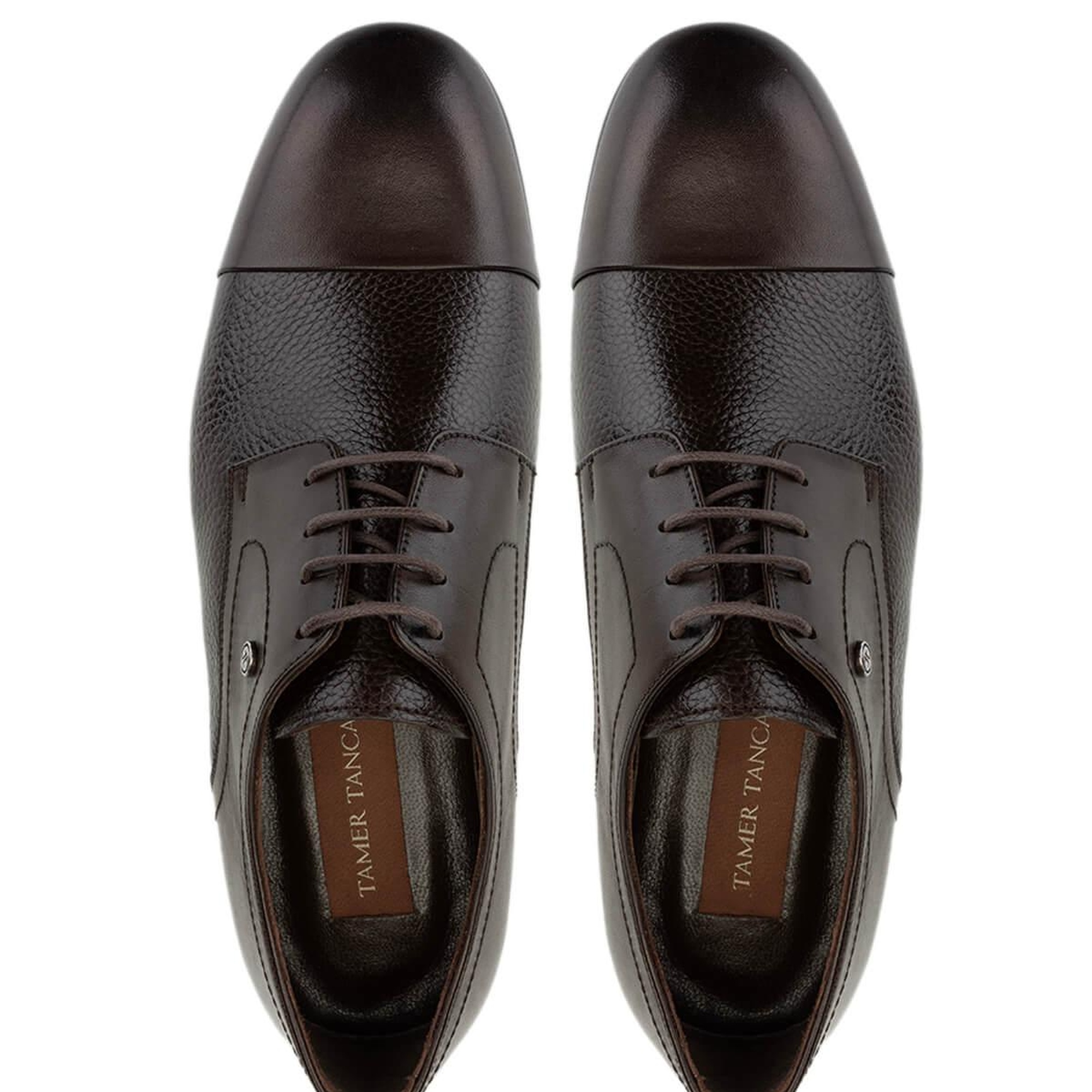 Tamer Tanca Erkek Hakiki Deri Kahverengi Klasik Ayakkabı