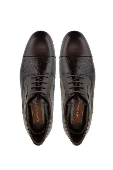  Tamer Tanca Erkek Hakiki Deri Kahverengi Klasik Ayakkabı