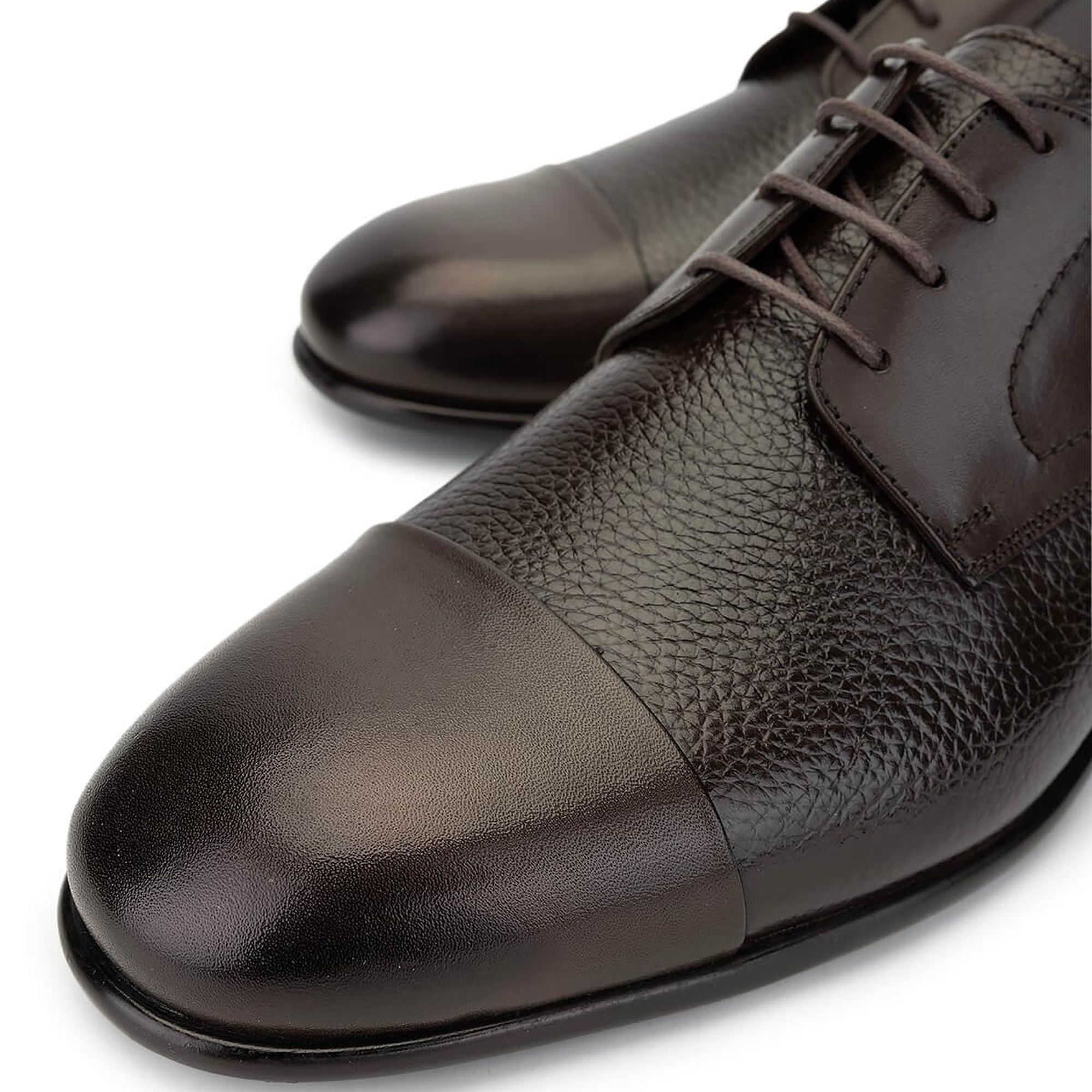 Tamer Tanca Erkek Hakiki Deri Kahverengi Klasik Ayakkabı