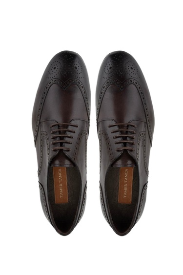  Tamer Tanca Erkek Hakiki Deri Kahverengi Klasik Ayakkabı