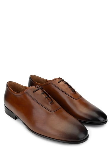  Tamer Tanca Erkek Hakiki Deri Taba Klasik Ayakkabı