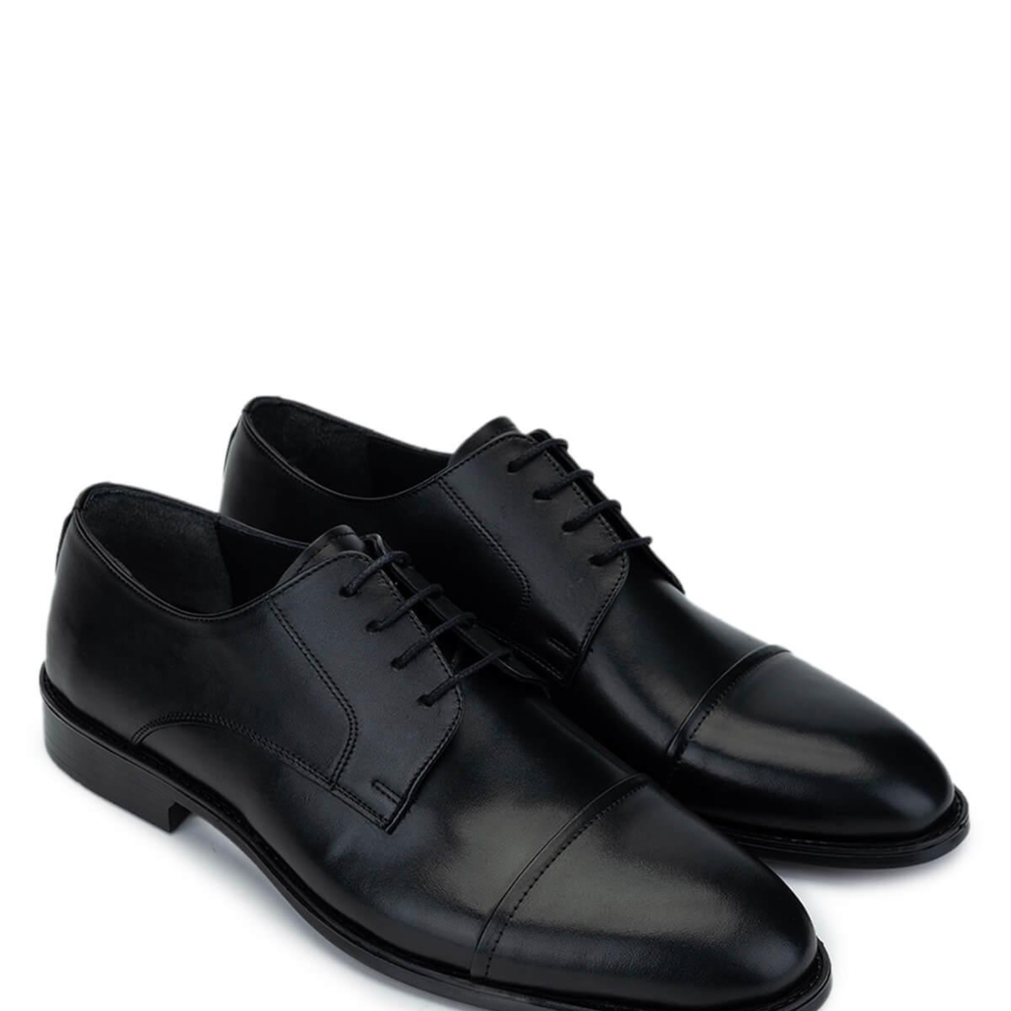 Tamer Tanca Erkek Hakiki Deri Siyah Klasik Ayakkabı