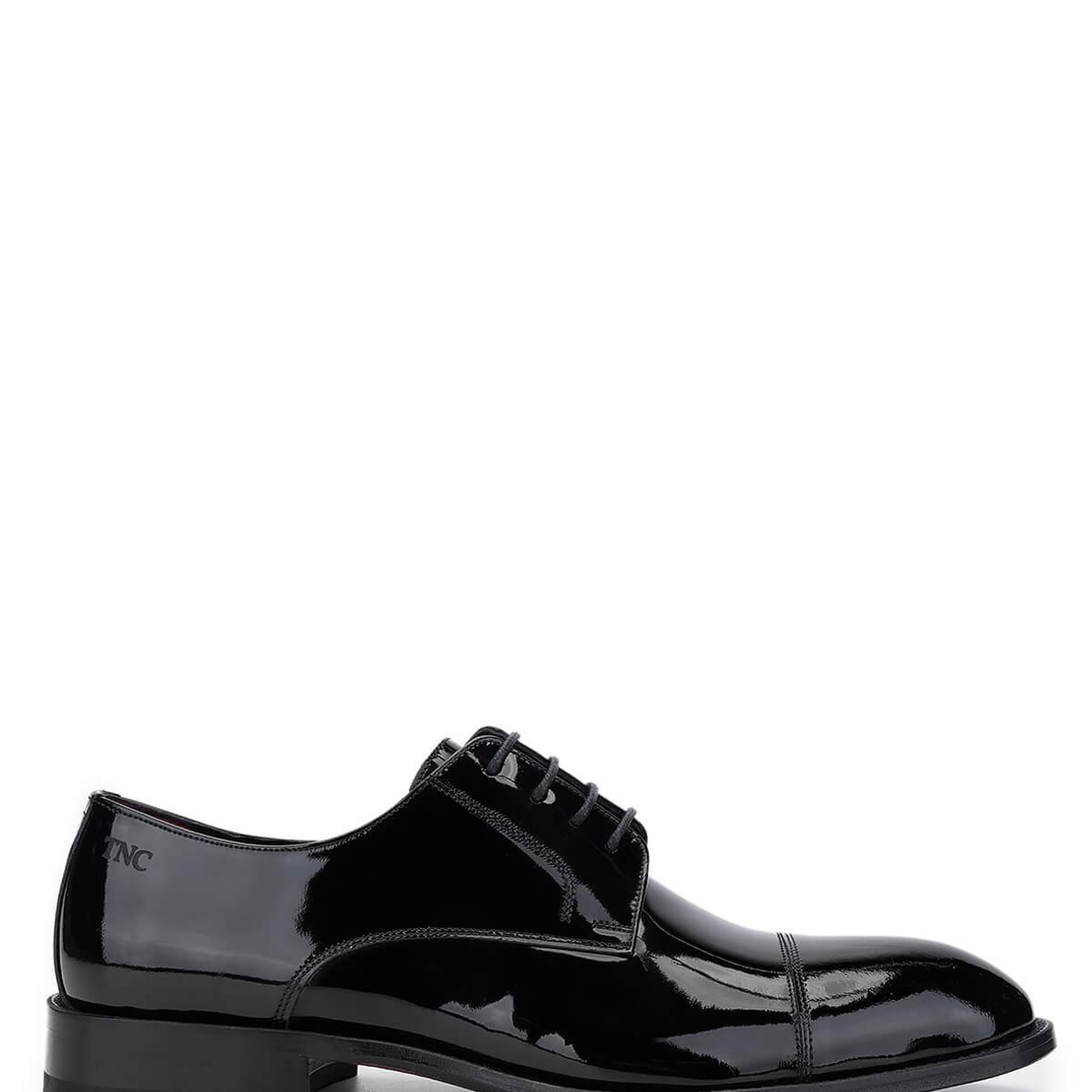 Tamer Tanca Erkek Hakiki Deri Siyah Rugan Klasik Ayakkabı