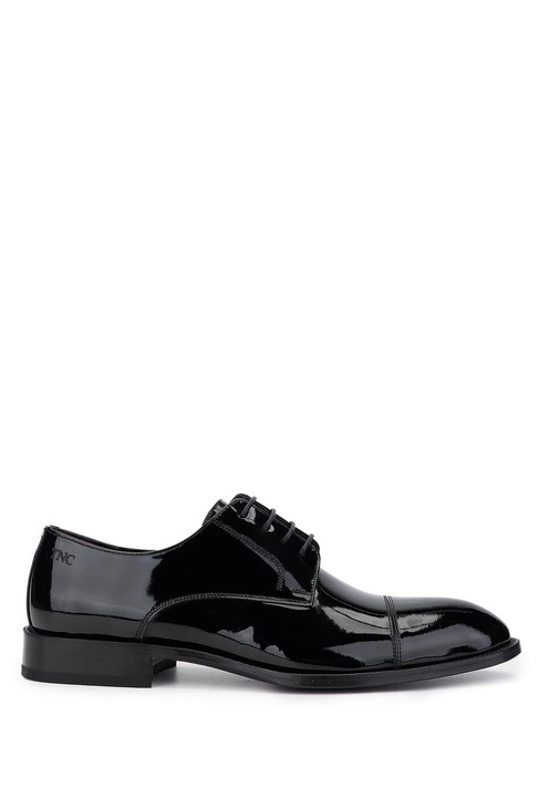  Tamer Tanca Erkek Hakiki Deri Siyah Rugan Klasik Ayakkabı