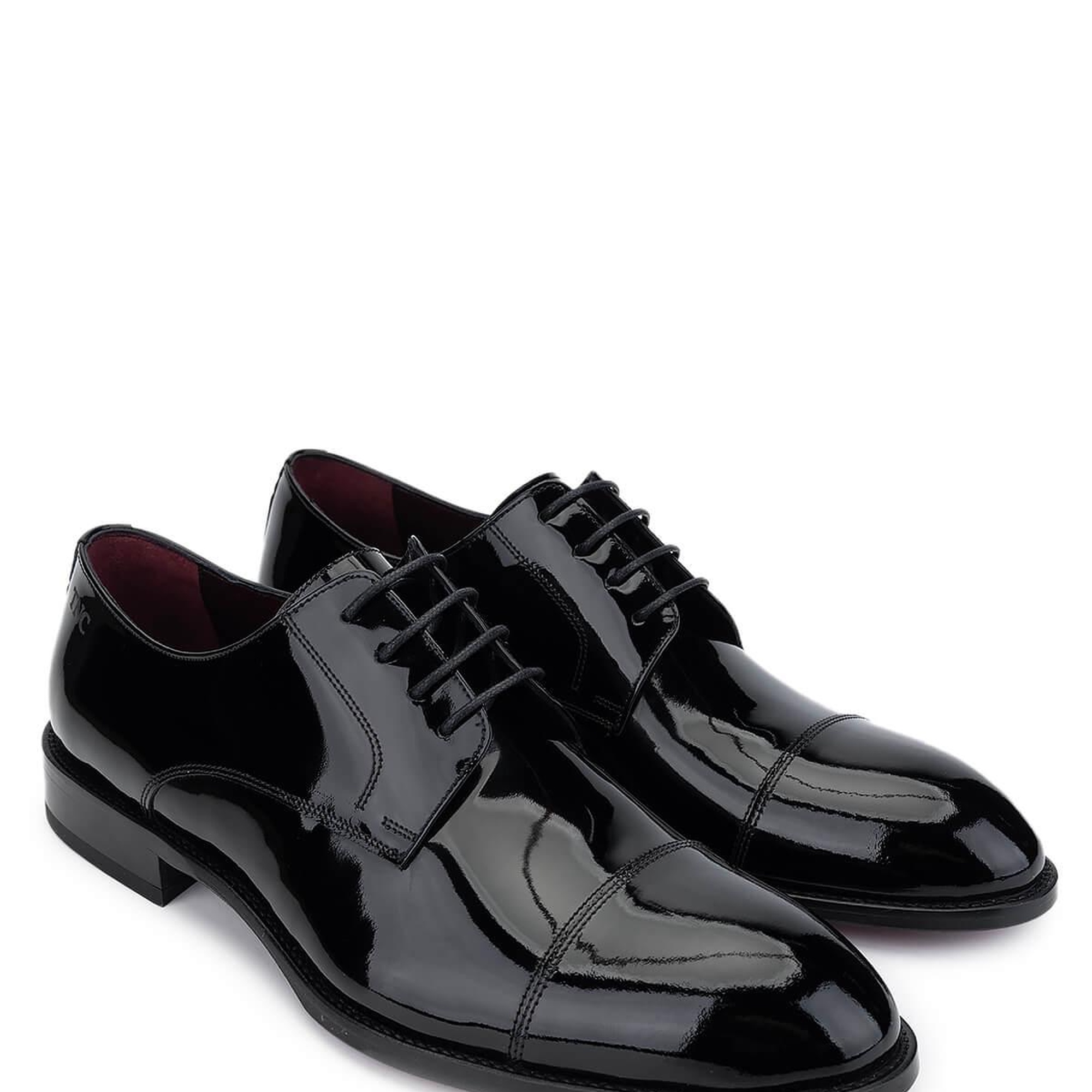 Tamer Tanca Erkek Hakiki Deri Siyah Rugan Klasik Ayakkabı