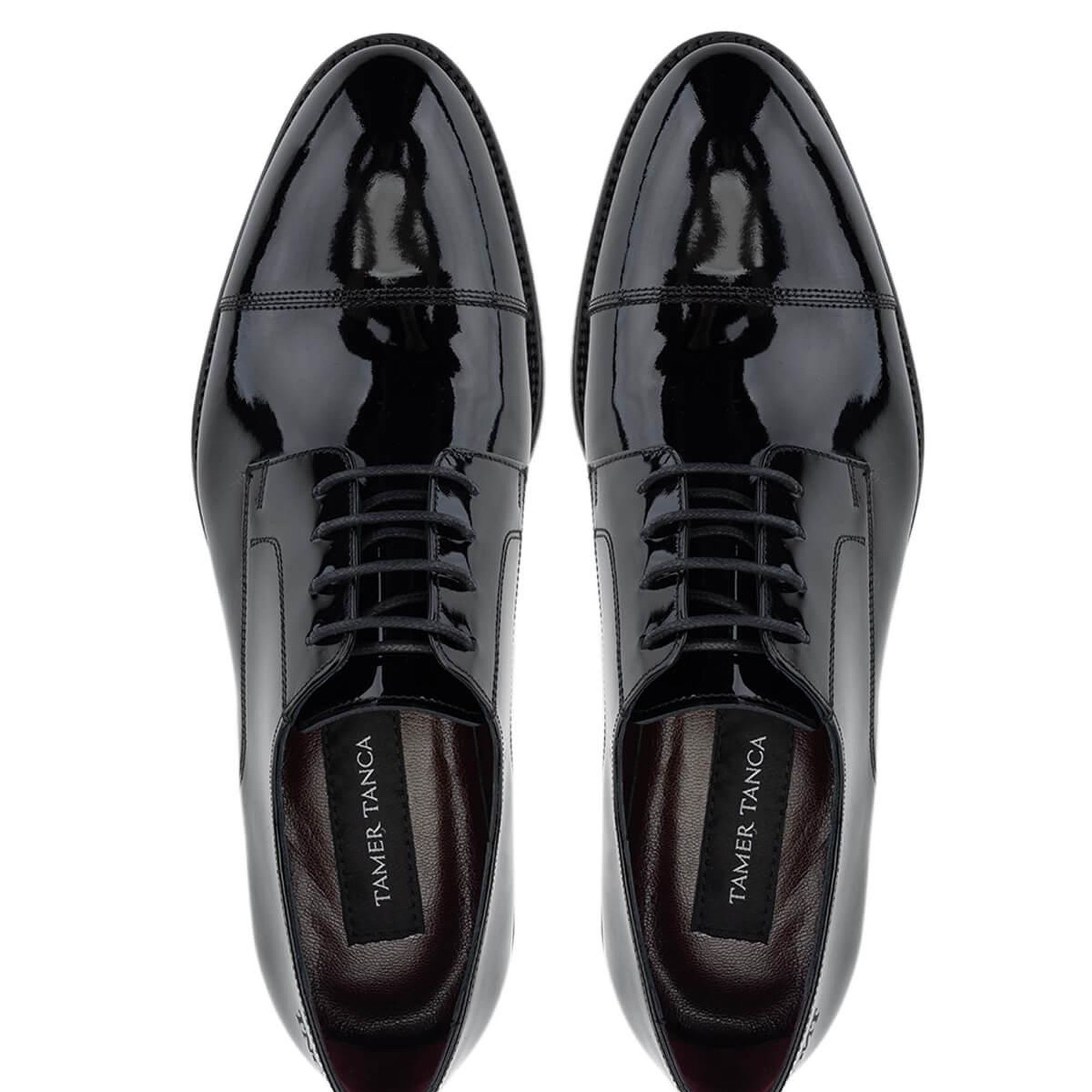Tamer Tanca Erkek Hakiki Deri Siyah Rugan Klasik Ayakkabı