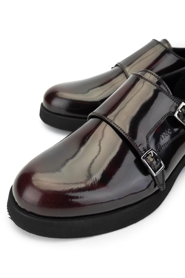  Tamer Tanca Erkek Hakiki Deri Bordo Makosen Ayakkabı