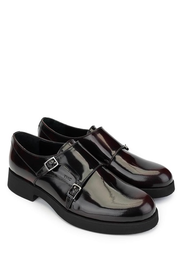  Tamer Tanca Erkek Hakiki Deri Bordo Makosen Ayakkabı