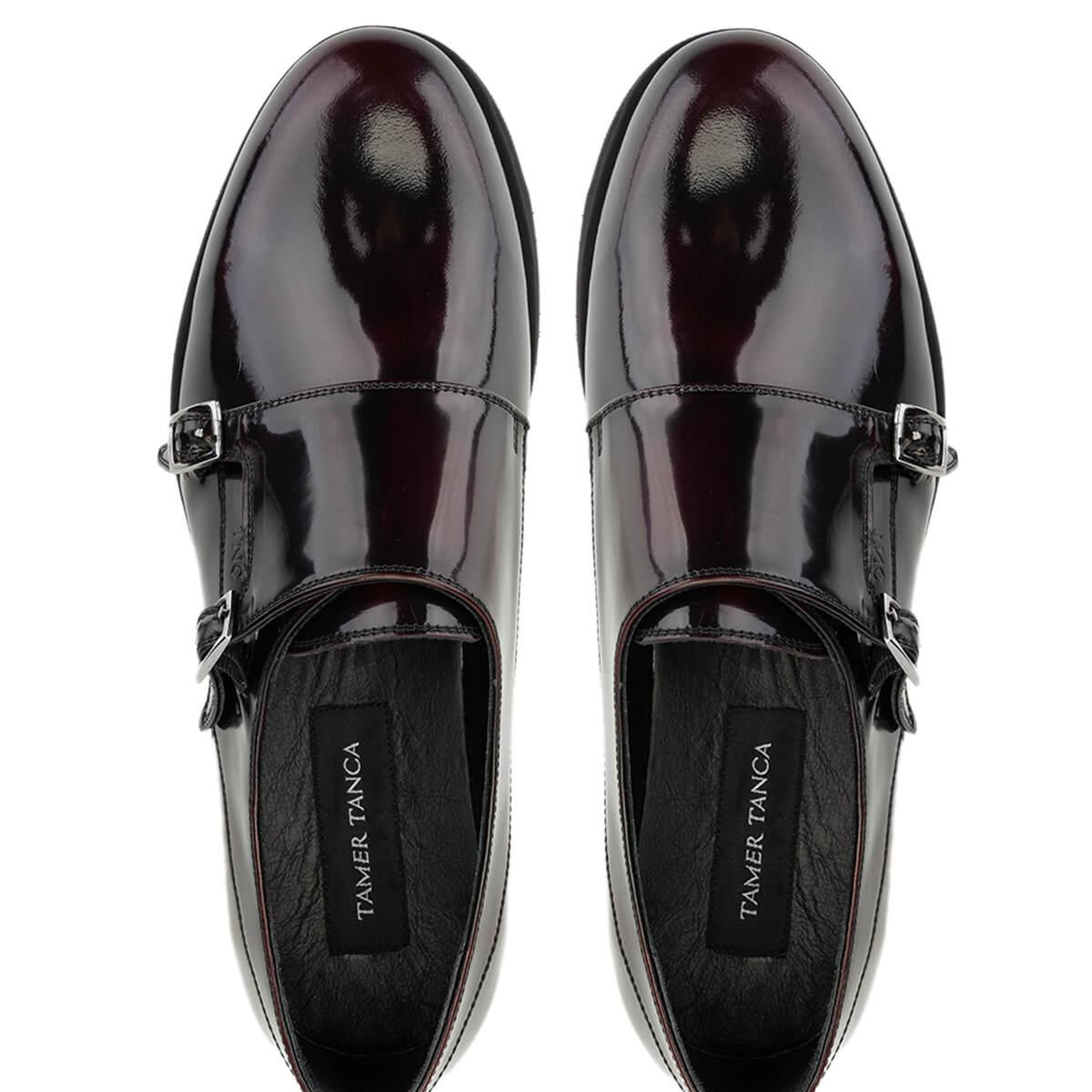 Tamer Tanca Erkek Hakiki Deri Bordo Makosen Ayakkabı
