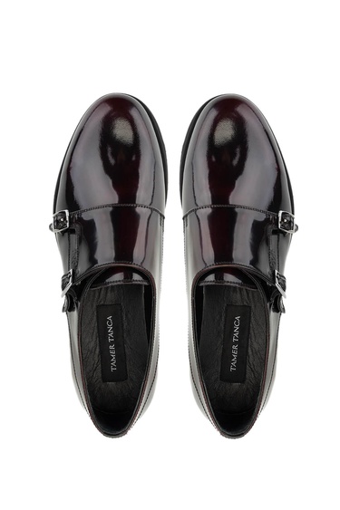  Tamer Tanca Erkek Hakiki Deri Bordo Makosen Ayakkabı