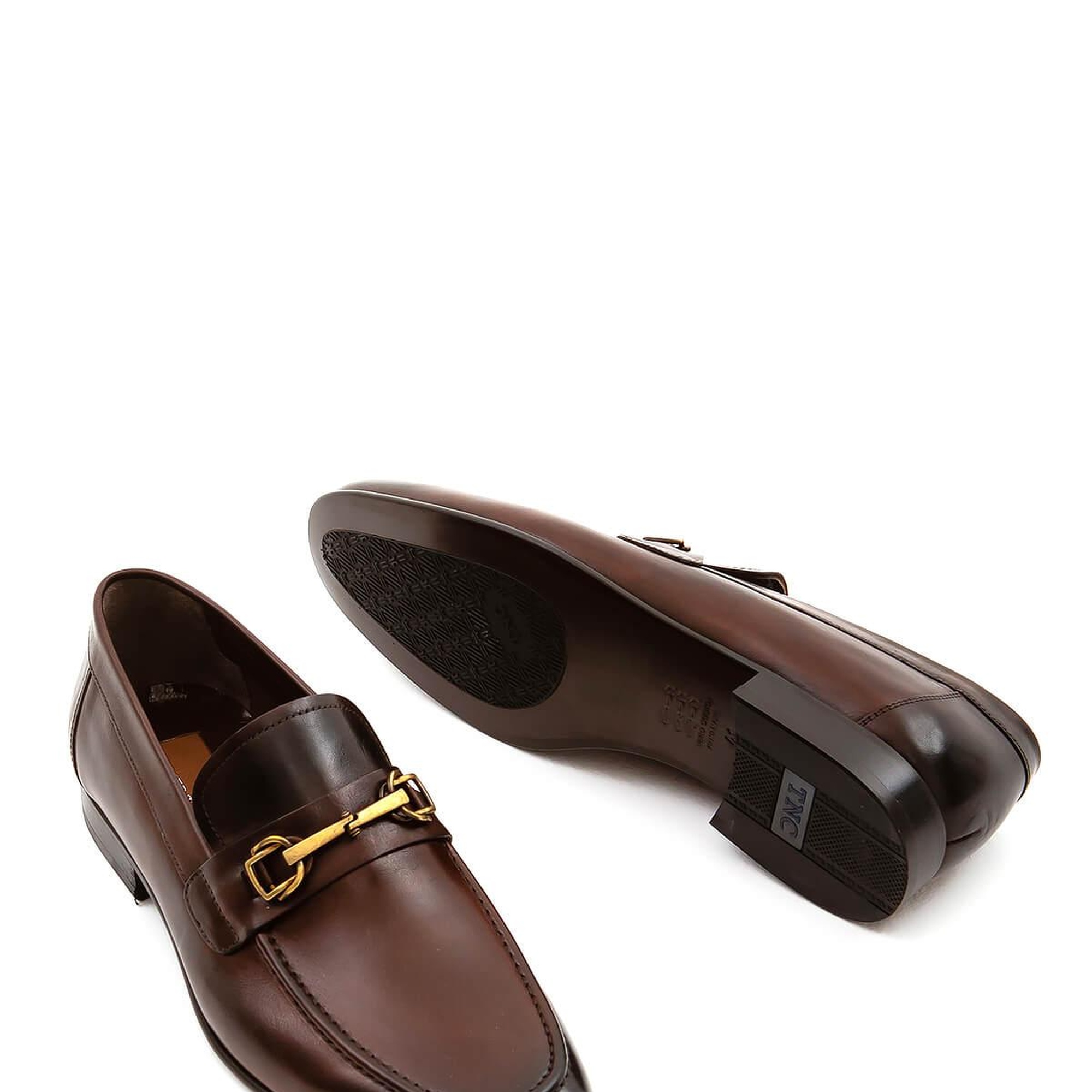 Tamer Tanca Erkek Hakiki Deri Kahverengi Makosen Ayakkabı