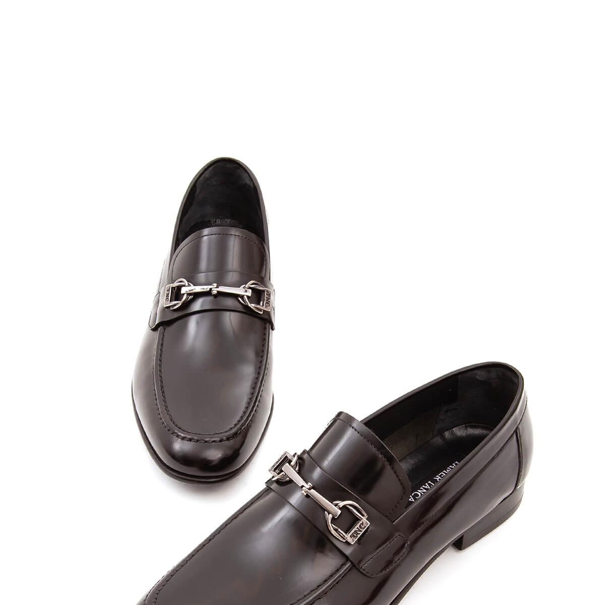 Tamer Tanca Erkek Hakiki Deri Siyah Açma Makosen Ayakkabı