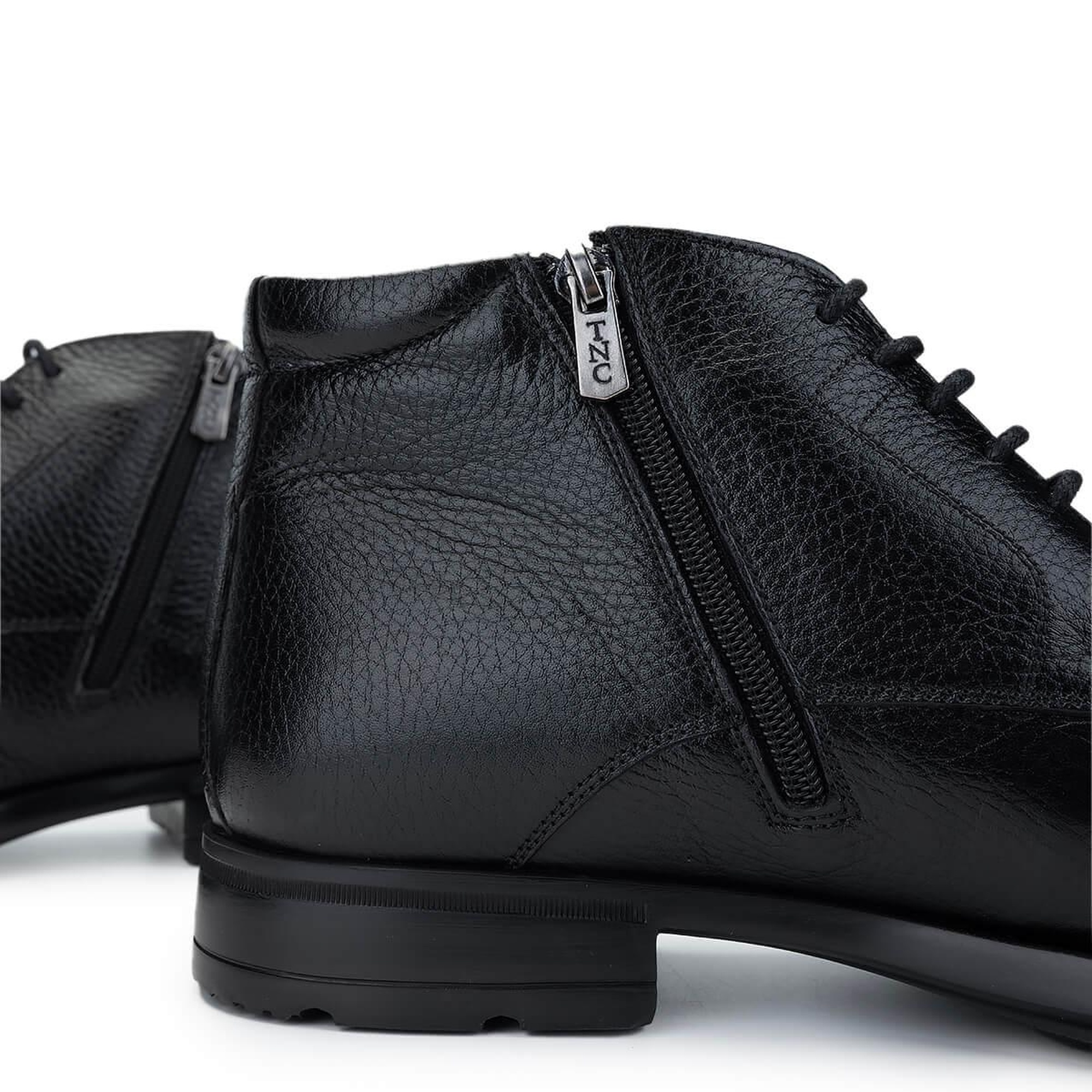 Tamer Tanca Erkek Hakiki Deri Siyah Deri Klasik Bot