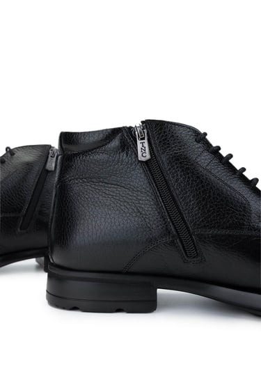  Tamer Tanca Erkek Hakiki Deri Siyah Deri Klasik Bot