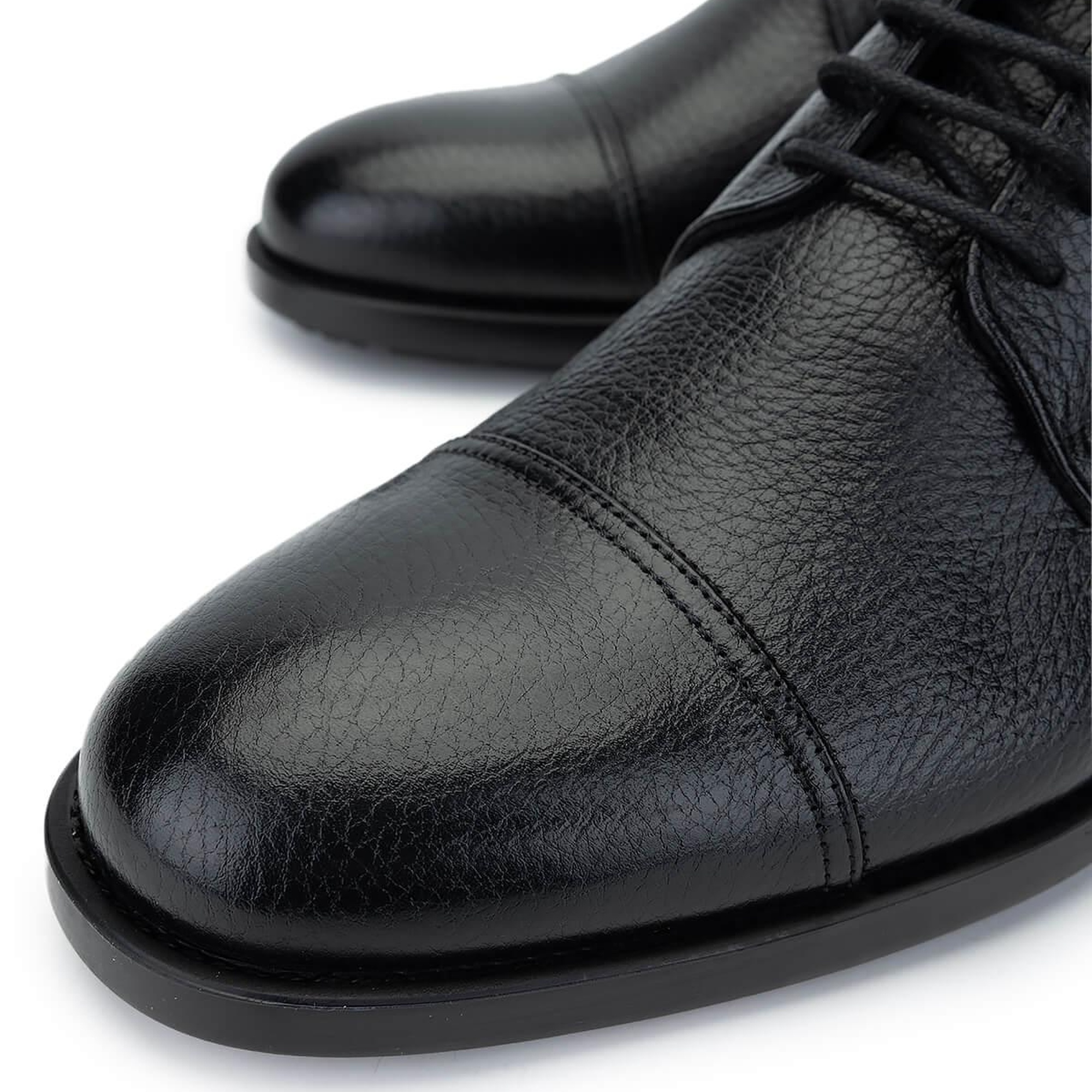 Tamer Tanca Erkek Hakiki Deri Siyah Deri Klasik Bot