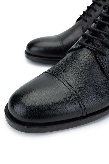  Tamer Tanca Erkek Hakiki Deri Siyah Deri Klasik Bot