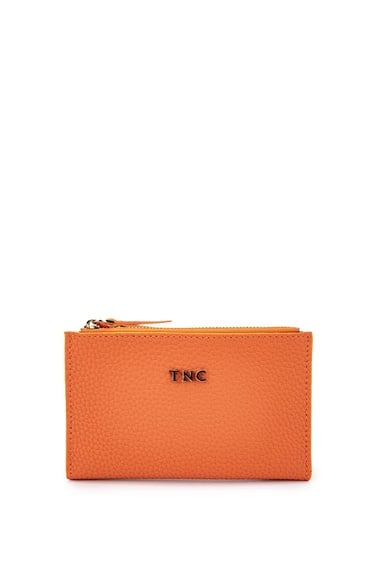 Tamer Tanca Kadın Vegan Turuncu Cüzdan Cuzdan