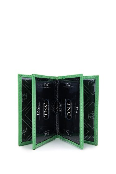  Tamer Tanca Unisex Hakiki Deri Yeşil Kartlık