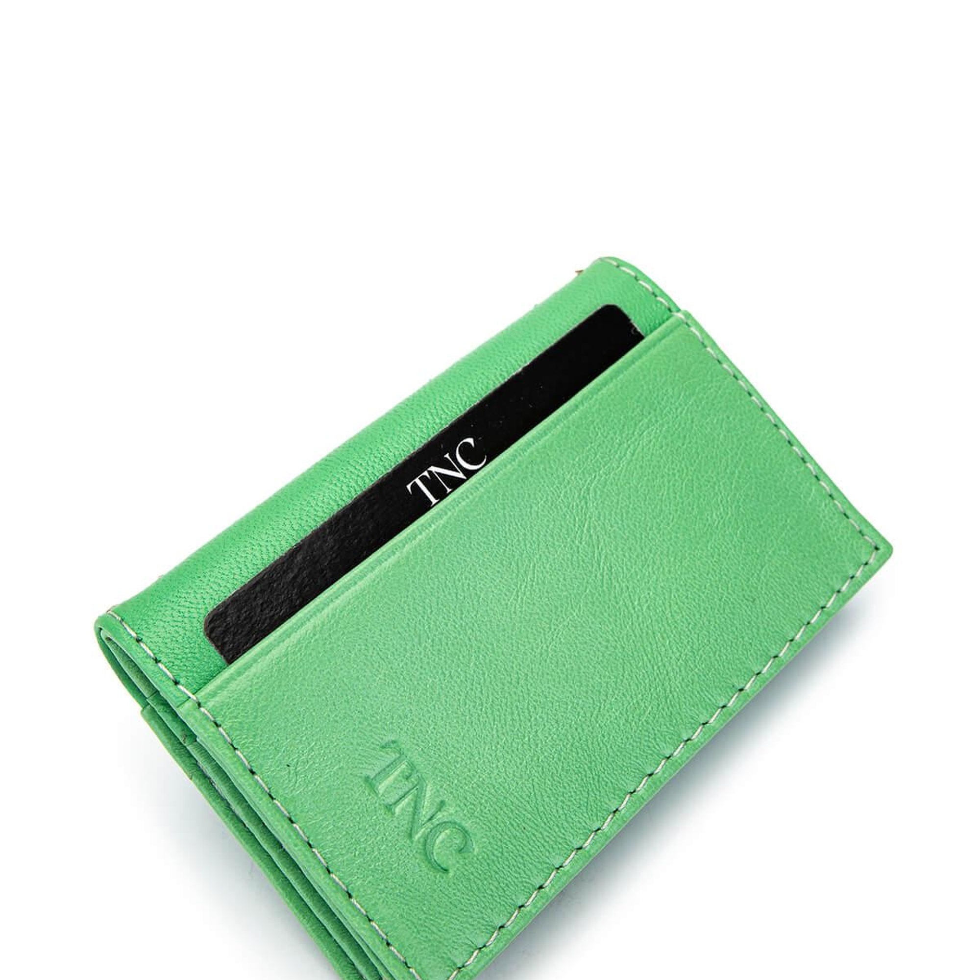 Tamer Tanca Unisex Hakiki Deri Yeşil Kartlık