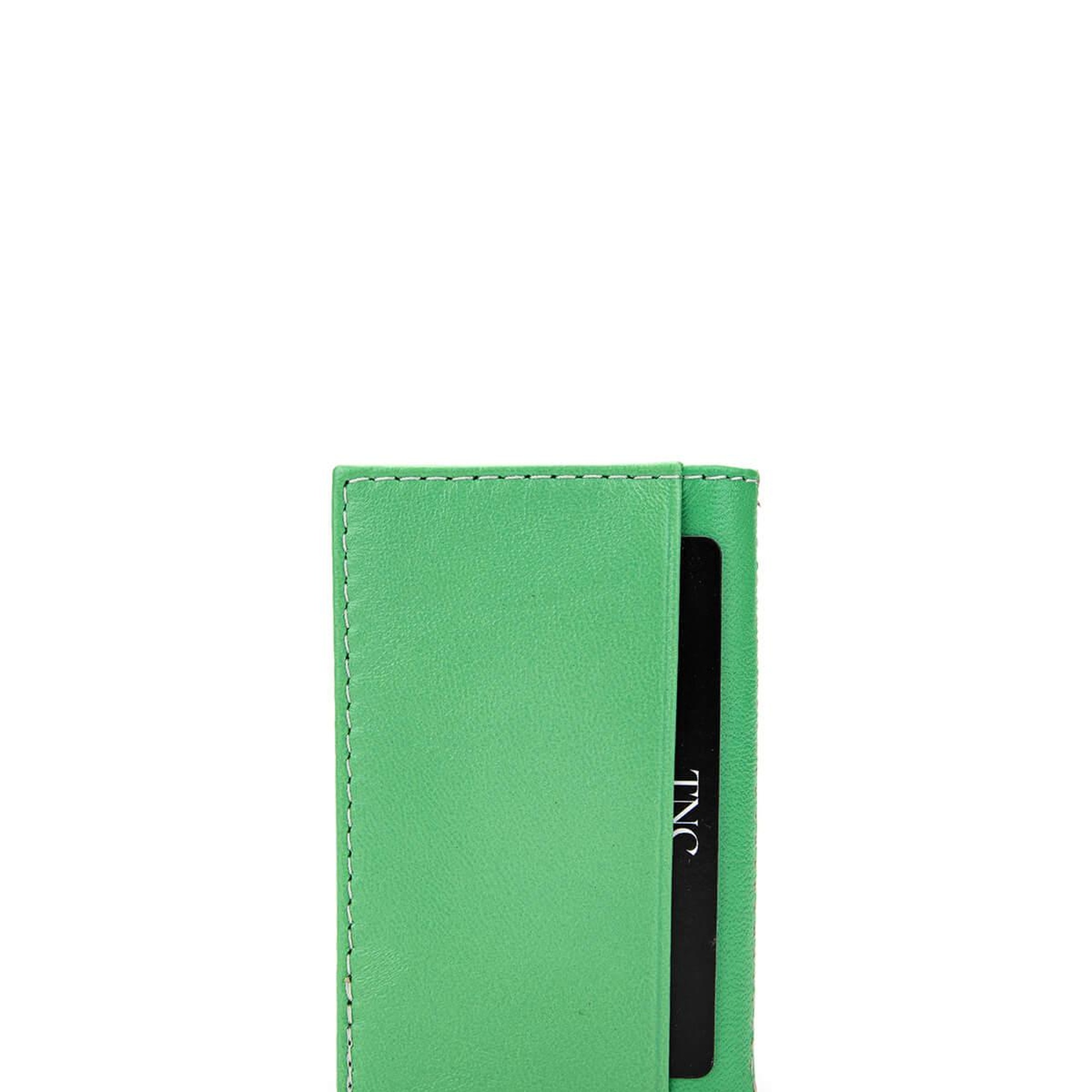 Tamer Tanca Unisex Hakiki Deri Yeşil Kartlık