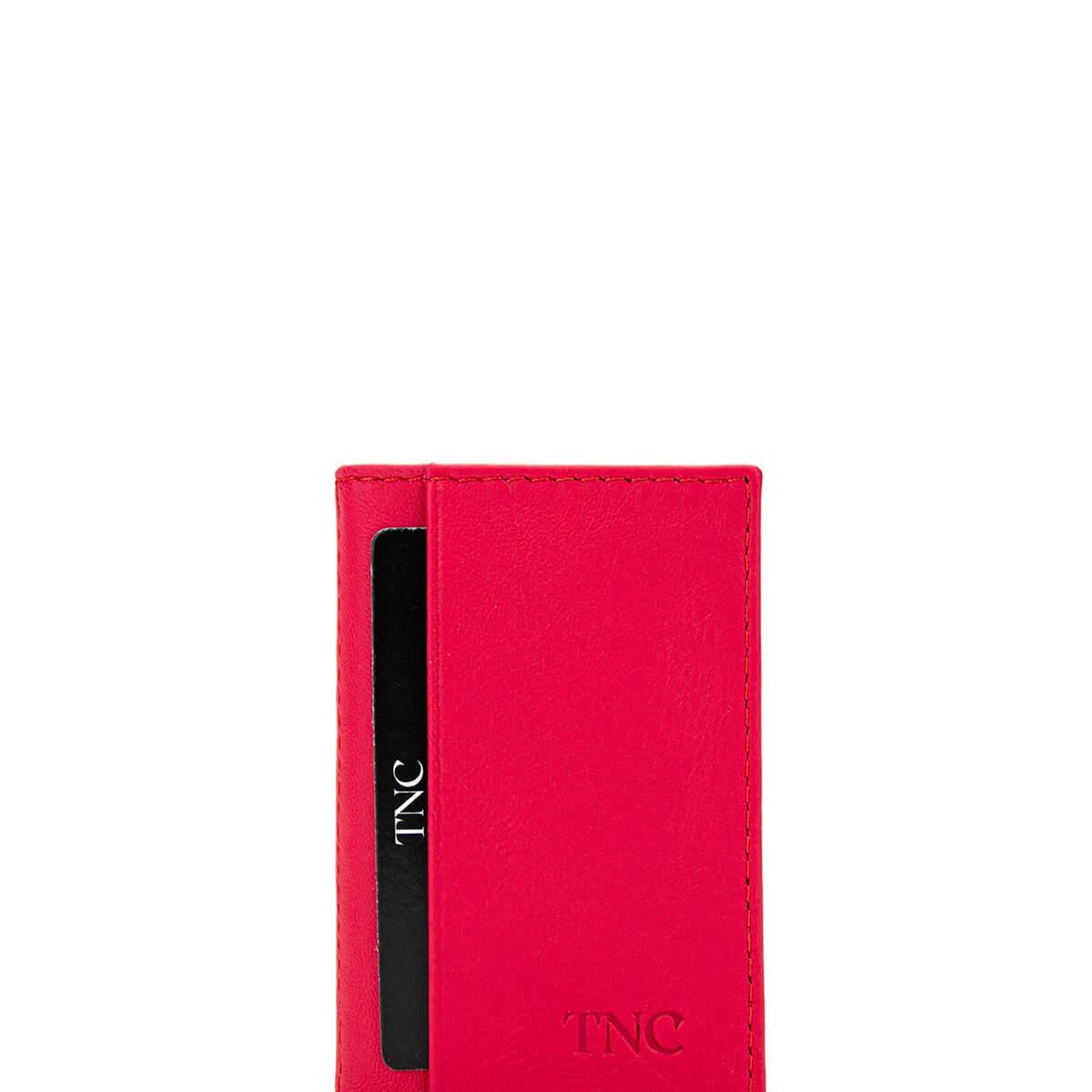 Tamer Tanca Unisex Hakiki Deri Fuşya Kartlık