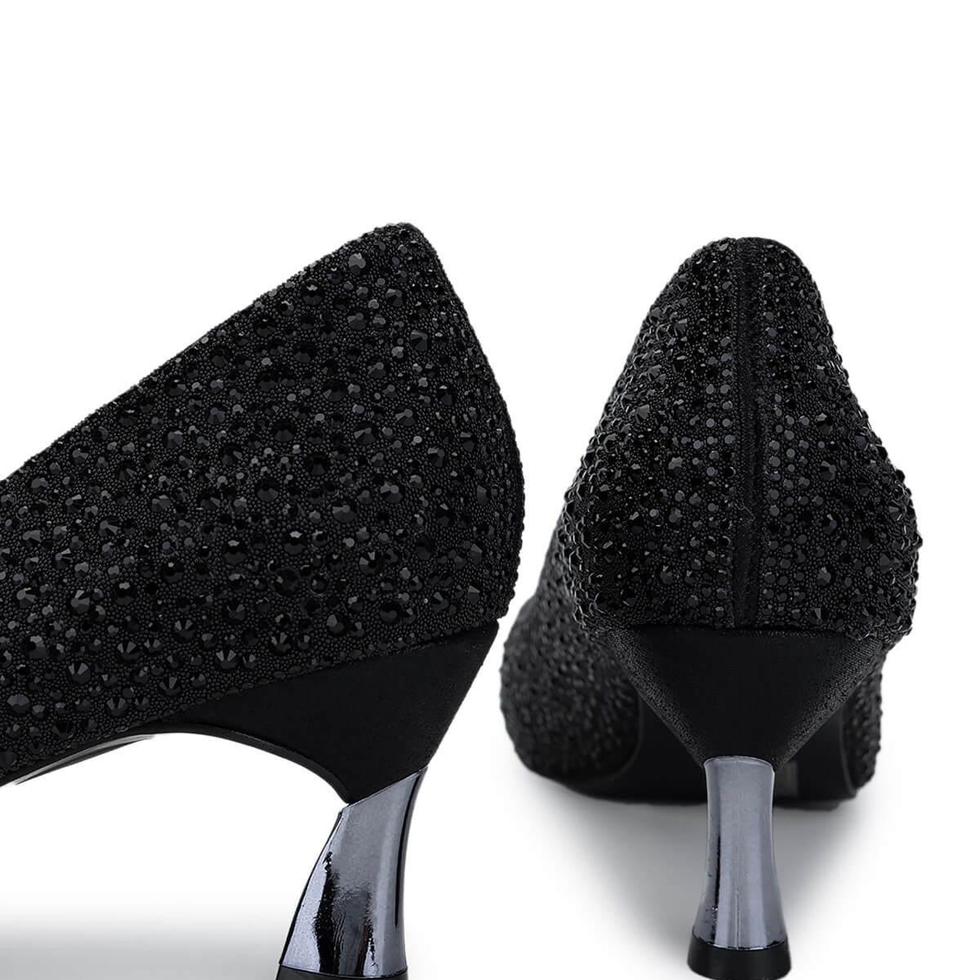 Tamer Tanca Kadın Vegan Siyah Topuklu Ayakkabı