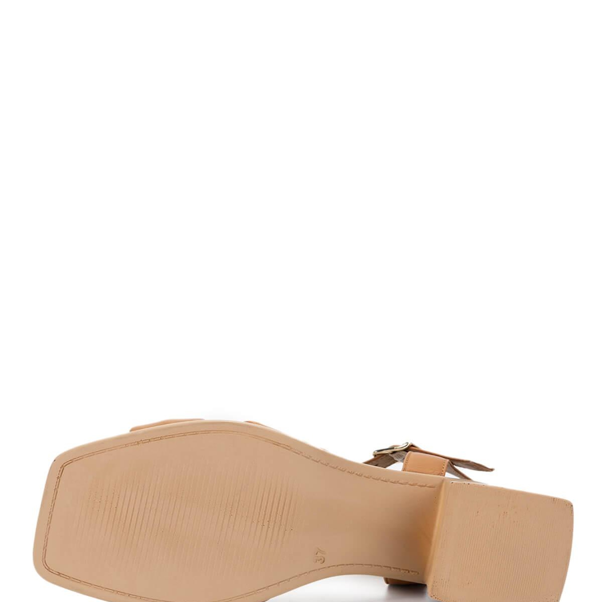 Tamer Tanca Kadın Vegan Taba Topuklu Sandalet