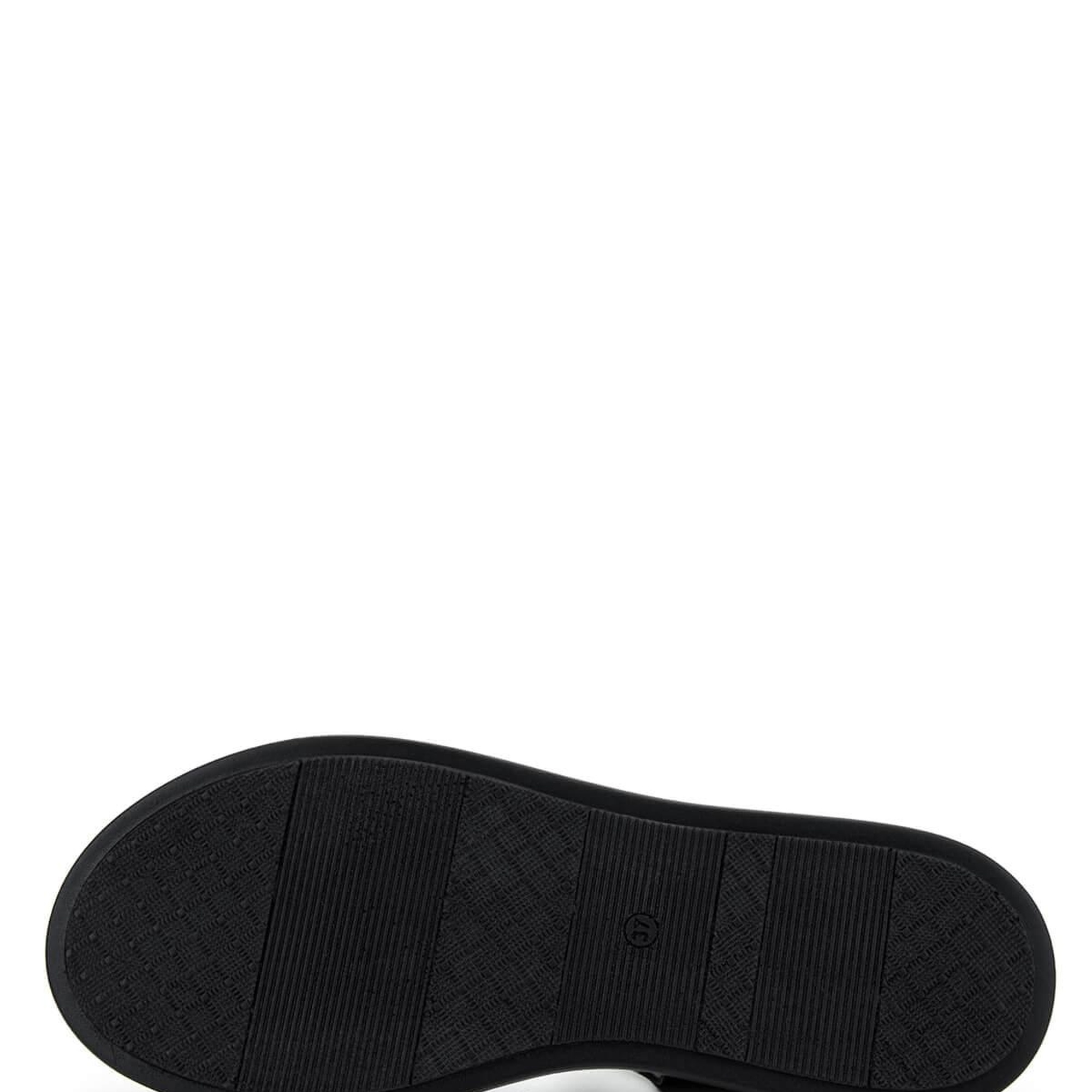 Tamer Tanca Kadın Hakiki Deri Siyah Düz Sandalet