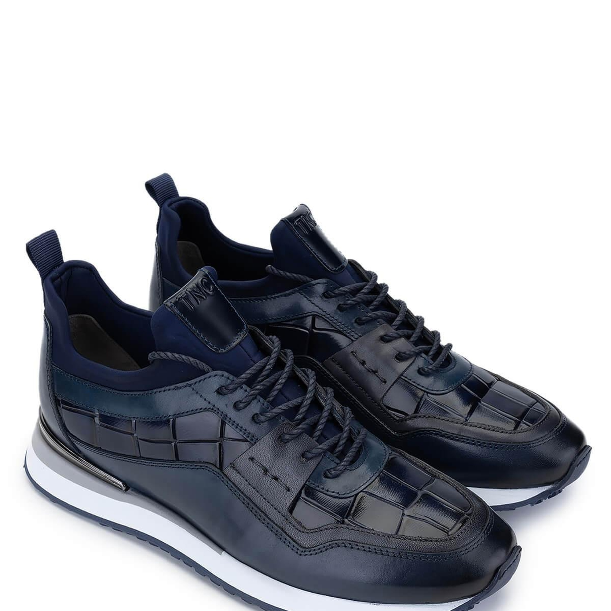 Tamer Tanca Erkek Hakiki Deri Lacivert Sneakers & Spor Ayakkabı