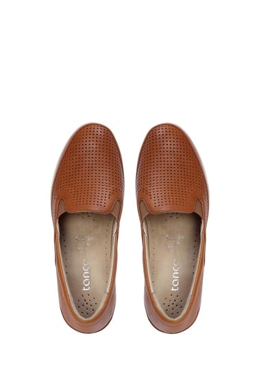  Tamer Tanca Kadın Hakiki Deri Taba Comfort Ayakkabı