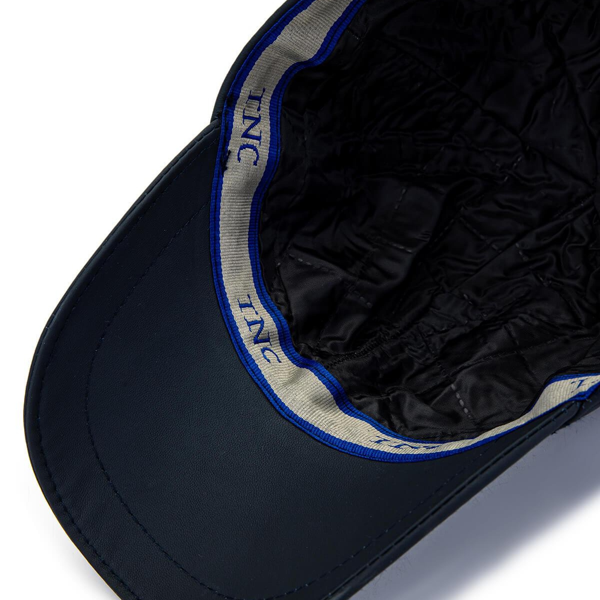 Tamer Tanca Erkek Hakiki Deri Lacivert Şapka