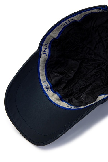  Tamer Tanca Erkek Hakiki Deri Lacivert Şapka