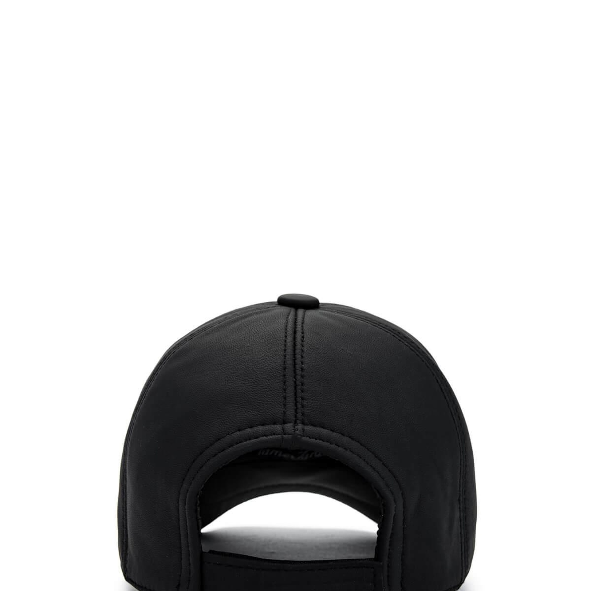 Tamer Tanca Erkek Hakiki Deri Siyah Şapka