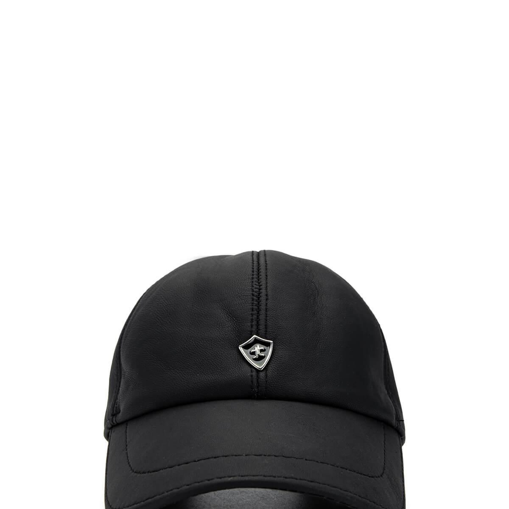 Tamer Tanca Erkek Hakiki Deri Siyah Şapka