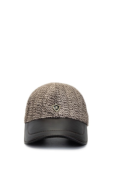  Tamer Tanca Erkek Deri & Tekstil Bej Şapka
