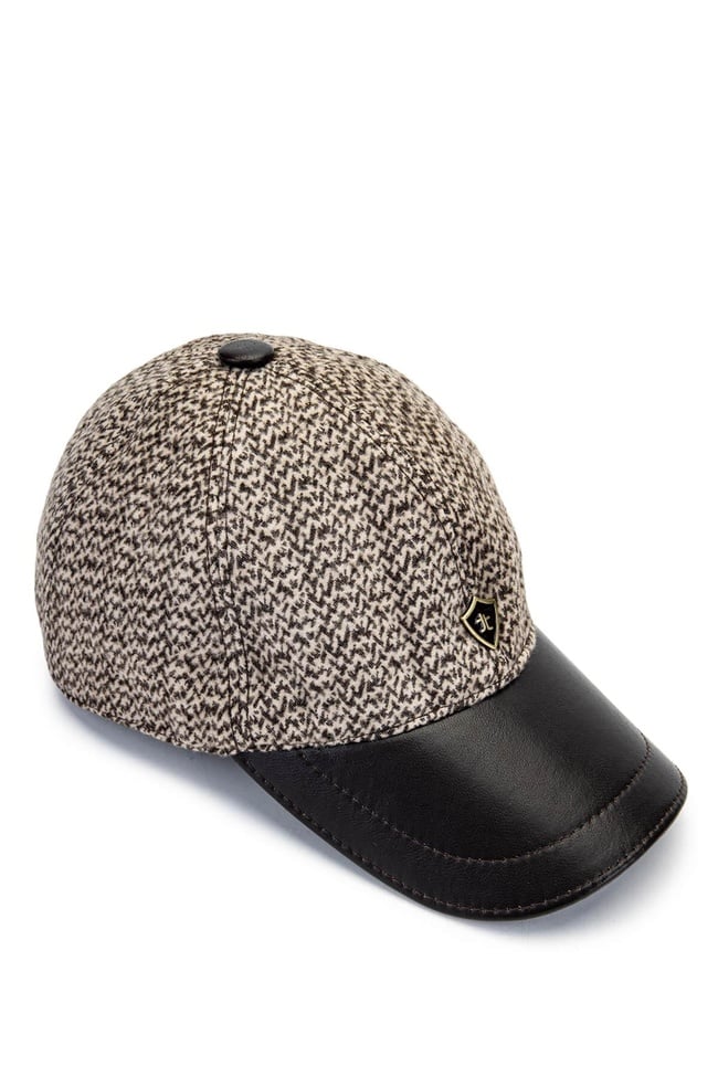  Tamer Tanca Erkek Deri & Tekstil Bej Şapka