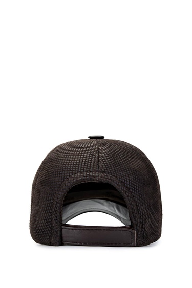  Tamer Tanca Erkek Deri & Tekstil Kahverengi Beyzbol Şapka