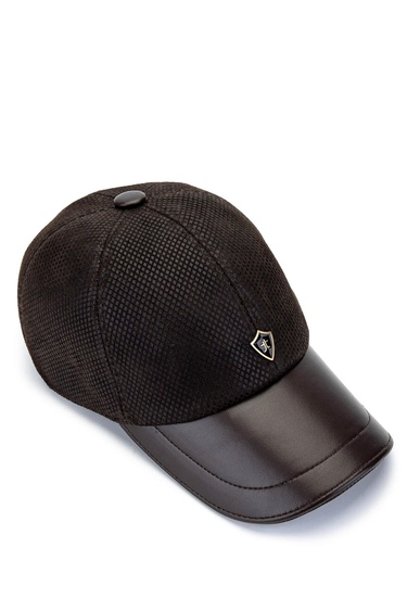  Tamer Tanca Erkek Deri & Tekstil Kahverengi Beyzbol Şapka