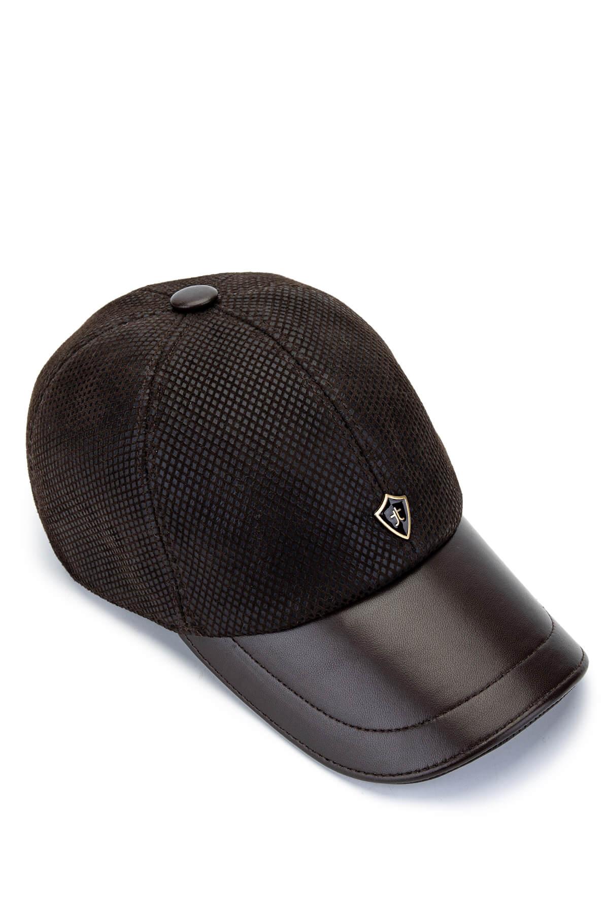  Tamer Tanca Erkek Deri & Tekstil Kahverengi Beyzbol Şapka