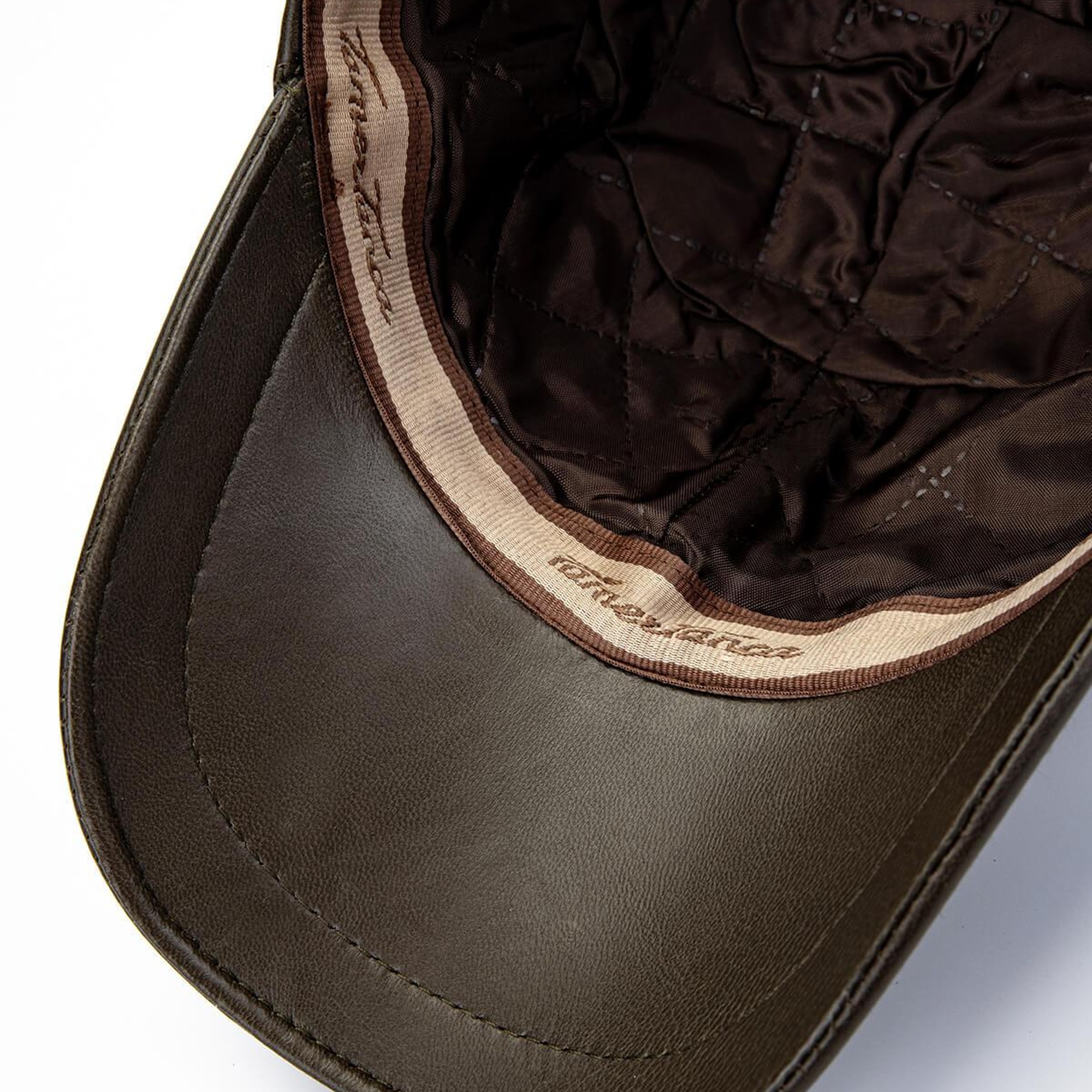 Tamer Tanca Erkek Hakiki Deri Haki Şapka