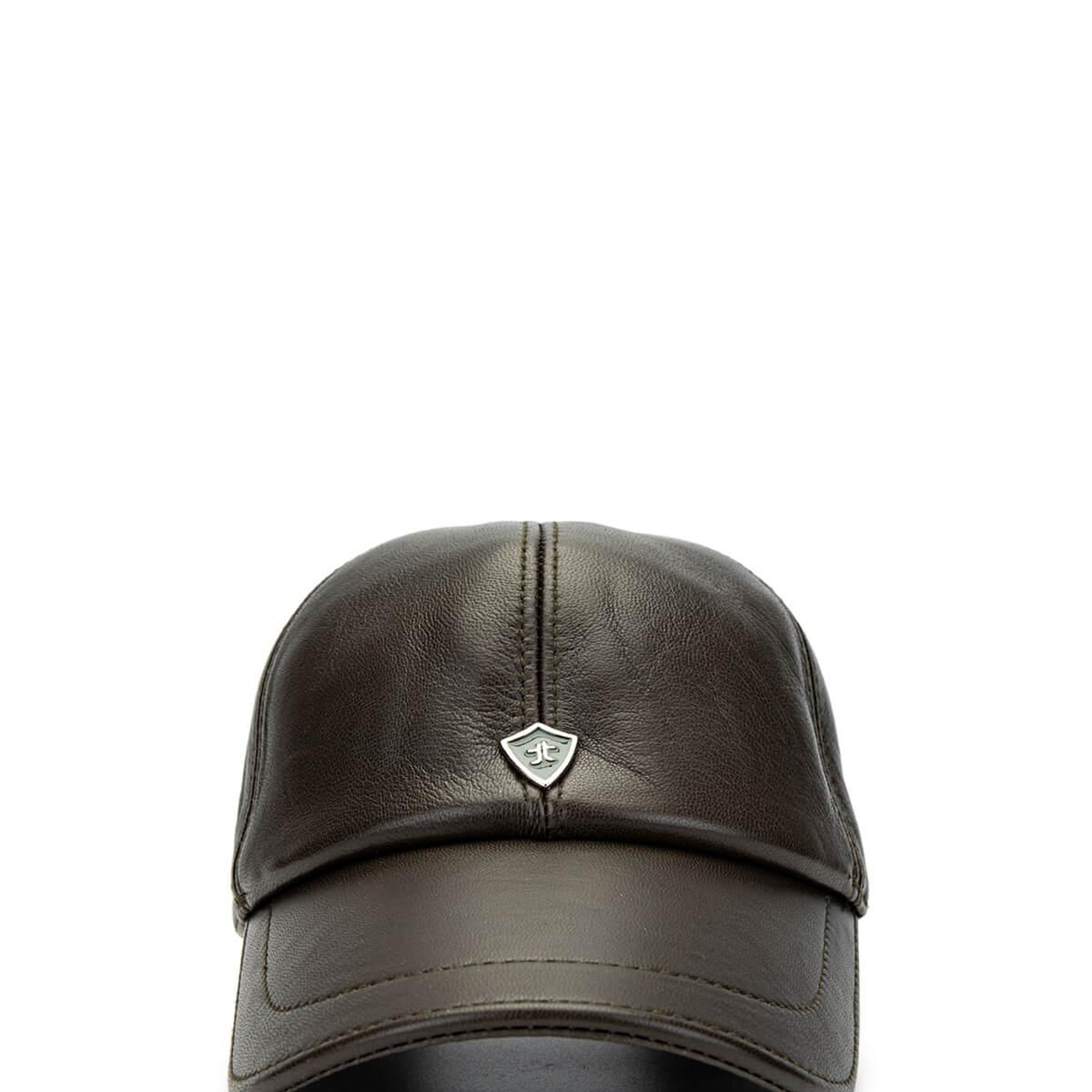 Tamer Tanca Erkek Hakiki Deri Haki Şapka