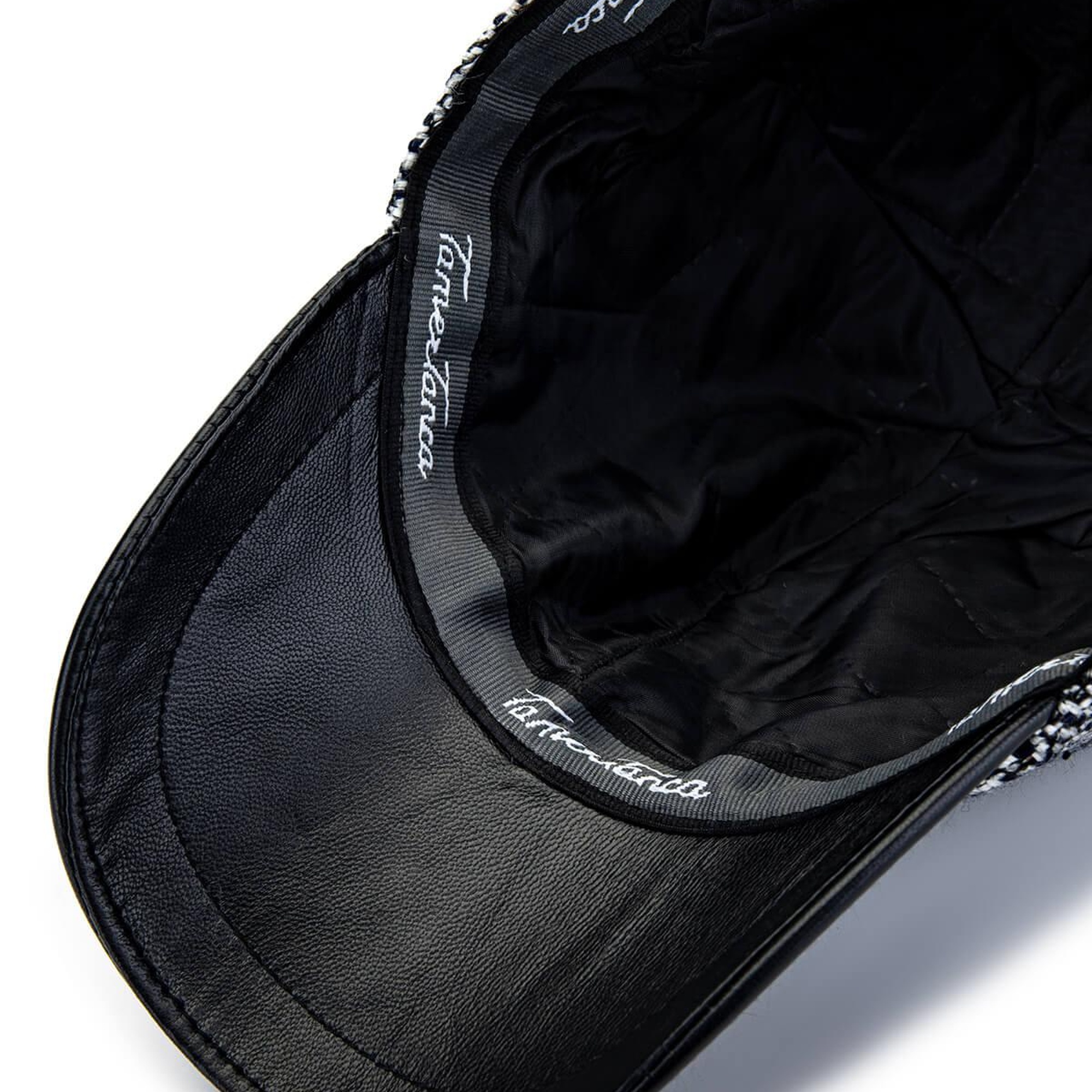 Tamer Tanca Erkek Deri & Tekstil Lacivert/Beyaz Şapka