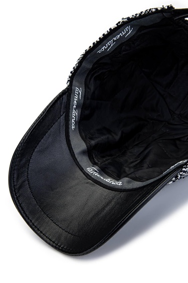  Tamer Tanca Erkek Deri & Tekstil Lacivert/Beyaz Şapka