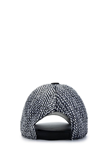  Tamer Tanca Erkek Deri & Tekstil Lacivert/Beyaz Şapka